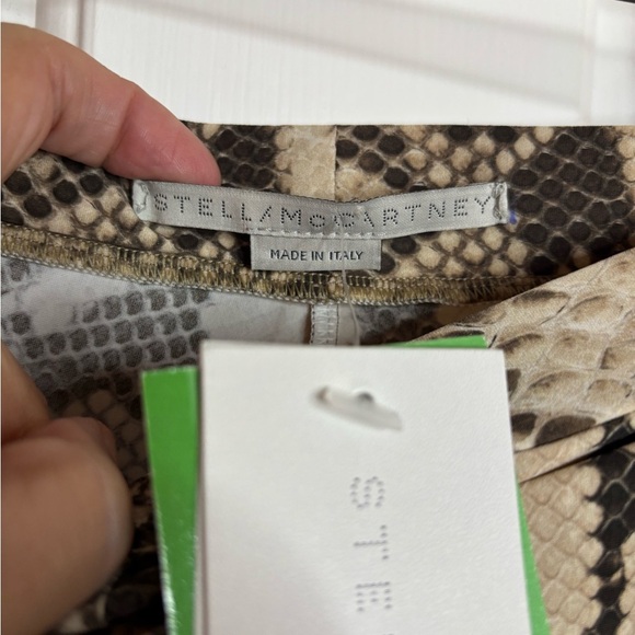 NWT Stella McCartney Python Print Trousers in Brown and Cream multi sz S - Picture 7 of 10